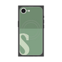 プレミアムスクエアケース with SnapMag［ オリジナル - initial two tone - S green ］