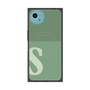 プレミアムスクエアケース with SnapMag［ オリジナル - initial two tone - S green ］