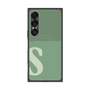 プレミアムスクエアケース with SnapMag［ オリジナル - initial two tone - S green ］