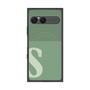 プレミアムスクエアケース with SnapMag［ オリジナル - initial two tone - S green ］