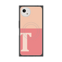 プレミアムスクエアケース with SnapMag［ オリジナル - initial two tone - T pink ］