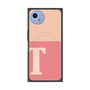 プレミアムスクエアケース with SnapMag［ オリジナル - initial two tone - T pink ］