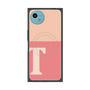 プレミアムスクエアケース with SnapMag［ オリジナル - initial two tone - T pink ］