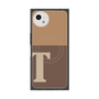 プレミアムスクエアケース with SnapMag［ オリジナル - initial two tone - T brown ］