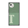プレミアムスクエアケース with SnapMag［ オリジナル - initial two tone - T green ］