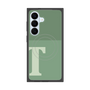 プレミアムスクエアケース with SnapMag［ オリジナル - initial two tone - T green ］