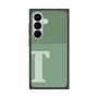 プレミアムスクエアケース with SnapMag［ オリジナル - initial two tone - T green ］