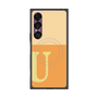 プレミアムスクエアケース with SnapMag［ オリジナル - initial two tone - U orange ］