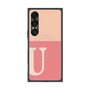 プレミアムスクエアケース with SnapMag［ オリジナル - initial two tone - U pink ］