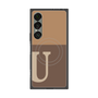 プレミアムスクエアケース with SnapMag［ オリジナル - initial two tone - U brown ］