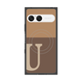 プレミアムスクエアケース with SnapMag［ オリジナル - initial two tone - U brown ］