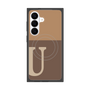 プレミアムスクエアケース with SnapMag［ オリジナル - initial two tone - U brown ］