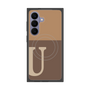 プレミアムスクエアケース with SnapMag［ オリジナル - initial two tone - U brown ］