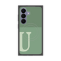 プレミアムスクエアケース with SnapMag［ オリジナル - initial two tone - U green ］