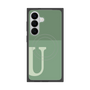 プレミアムスクエアケース with SnapMag［ オリジナル - initial two tone - U green ］