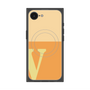 プレミアムスクエアケース with SnapMag［ オリジナル - initial two tone - V orange ］