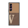 プレミアムスクエアケース with SnapMag［ オリジナル - initial two tone - V brown ］
