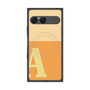 プレミアムスクエアケース with SnapMag［ オリジナル - initial two tone - A orange ］