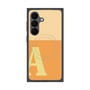 プレミアムスクエアケース with SnapMag［ オリジナル - initial two tone - A orange ］