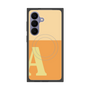 プレミアムスクエアケース with SnapMag［ オリジナル - initial two tone - A orange ］