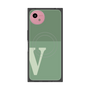 プレミアムスクエアケース with SnapMag［ オリジナル - initial two tone - V green ］