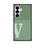 プレミアムスクエアケース with SnapMag［ オリジナル - initial two tone - V green ］