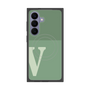 プレミアムスクエアケース with SnapMag［ オリジナル - initial two tone - V green ］