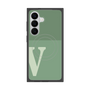 プレミアムスクエアケース with SnapMag［ オリジナル - initial two tone - V green ］
