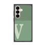 プレミアムスクエアケース with SnapMag［ オリジナル - initial two tone - V green ］