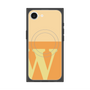 プレミアムスクエアケース with SnapMag［ オリジナル - initial two tone - W orange ］
