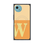 プレミアムスクエアケース with SnapMag［ オリジナル - initial two tone - W orange ］