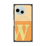 プレミアムスクエアケース with SnapMag［ オリジナル - initial two tone - W orange ］