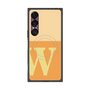プレミアムスクエアケース with SnapMag［ オリジナル - initial two tone - W orange ］