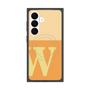 プレミアムスクエアケース with SnapMag［ オリジナル - initial two tone - W orange ］