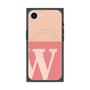 プレミアムスクエアケース with SnapMag［ オリジナル - initial two tone - W pink ］