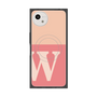 プレミアムスクエアケース with SnapMag［ オリジナル - initial two tone - W pink ］