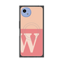 プレミアムスクエアケース with SnapMag［ オリジナル - initial two tone - W pink ］