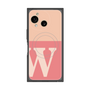 プレミアムスクエアケース with SnapMag［ オリジナル - initial two tone - W pink ］