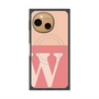 プレミアムスクエアケース with SnapMag［ オリジナル - initial two tone - W pink ］