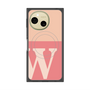 プレミアムスクエアケース with SnapMag［ オリジナル - initial two tone - W pink ］