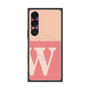 プレミアムスクエアケース with SnapMag［ オリジナル - initial two tone - W pink ］