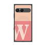 プレミアムスクエアケース with SnapMag［ オリジナル - initial two tone - W pink ］