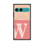 プレミアムスクエアケース with SnapMag［ オリジナル - initial two tone - W pink ］