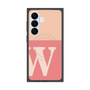 プレミアムスクエアケース with SnapMag［ オリジナル - initial two tone - W pink ］