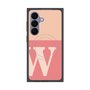 プレミアムスクエアケース with SnapMag［ オリジナル - initial two tone - W pink ］
