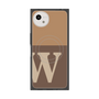 プレミアムスクエアケース with SnapMag［ オリジナル - initial two tone - W brown ］