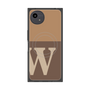 プレミアムスクエアケース with SnapMag［ オリジナル - initial two tone - W brown ］
