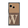 プレミアムスクエアケース with SnapMag［ オリジナル - initial two tone - W brown ］