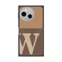 プレミアムスクエアケース with SnapMag［ オリジナル - initial two tone - W brown ］