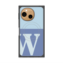 プレミアムスクエアケース with SnapMag［ オリジナル - initial two tone - W blue ］